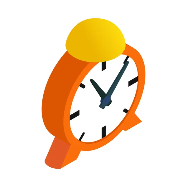 Reloj despertador isométrico 3d icono — Vector de stock