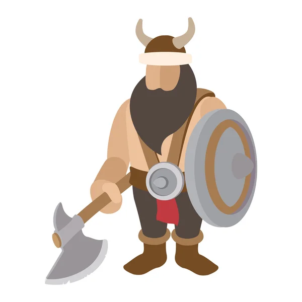 Viking ayağa kalkan karakteri ile — Stok Vektör
