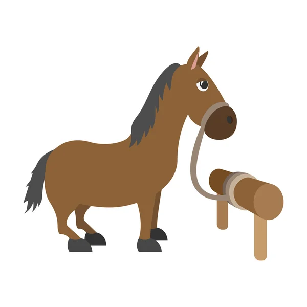 Caráter dos desenhos animados do cavalo —  Vetores de Stock