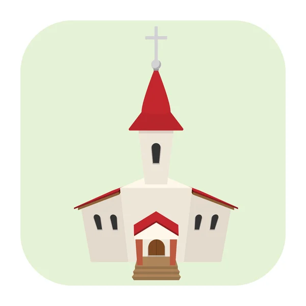 Церква мультфільм значок — стоковий вектор