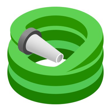 Hose isometric 3d icon clipart