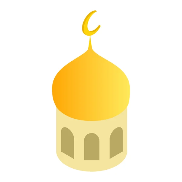 Moschee-Kuppel isometrisches 3D-Symbol — Stockvektor