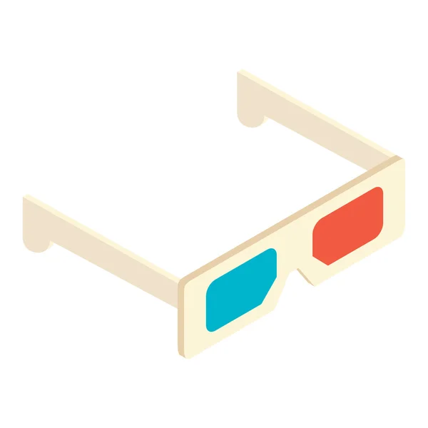 Izometrikus 3D-s szemüveg ikon — Stock Vector