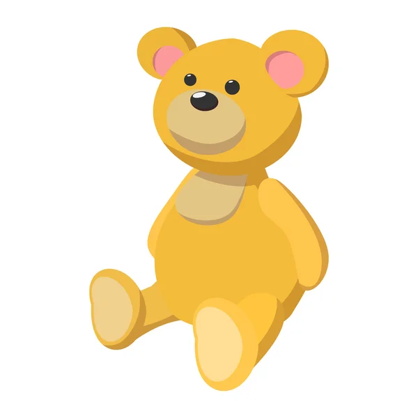 Urso marrom ícone dos desenhos animados —  Vetores de Stock