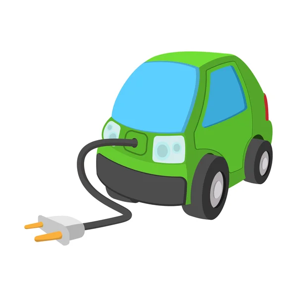 Electric car cartoon icon — Stock Vector