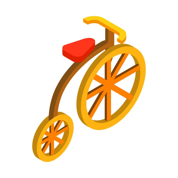 Cirkus cykel isometriska 3d ikonen — Stock vektor
