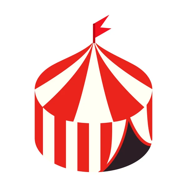 Tente de cirque icône 3d isométrique — Image vectorielle