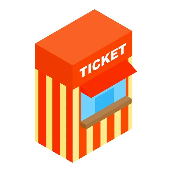 Circus Ticketing isometrisches 3D-Symbol — Stockvektor