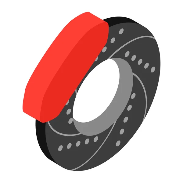 Car wheel, repair isometric 3d icon — Stock Vector