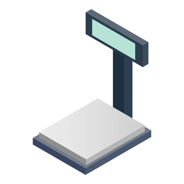 Balanças para pesagem isométrica ícone 3d — Vetor de Stock