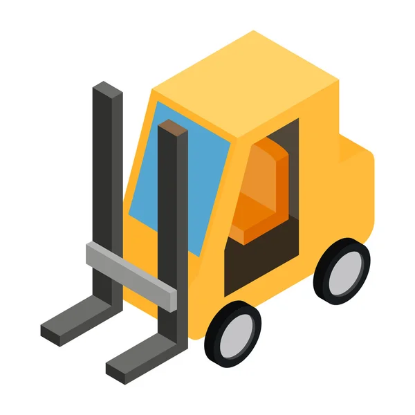 Loader isometrisches 3D-Symbol — Stockvektor