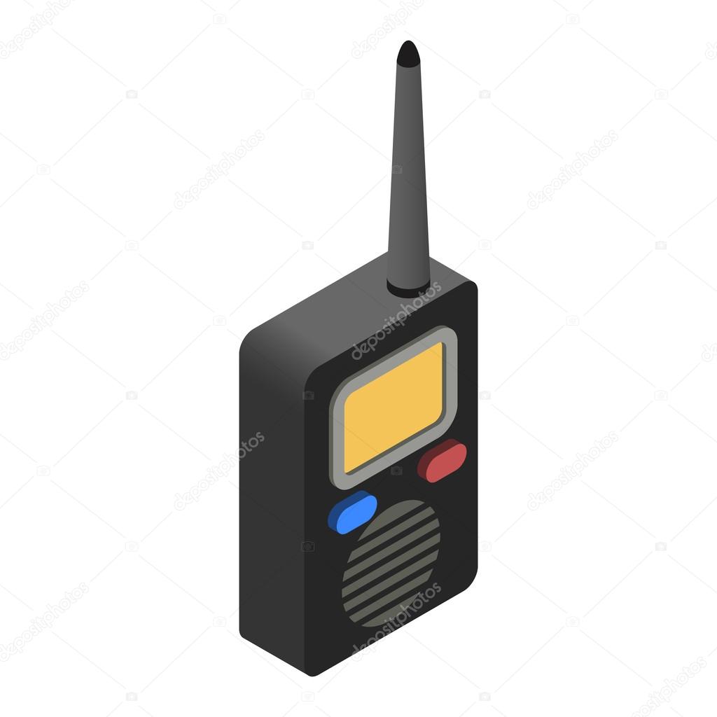 Radio isometric 3d icon