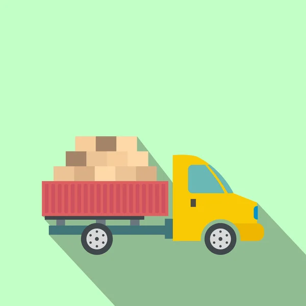 Transporte de carga en coche — Vector de stock