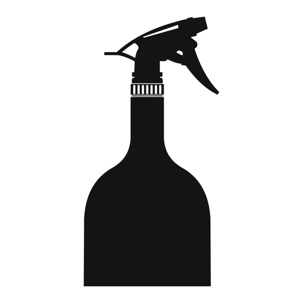 Пляшка розпилювача чорна проста іконка — стоковий вектор