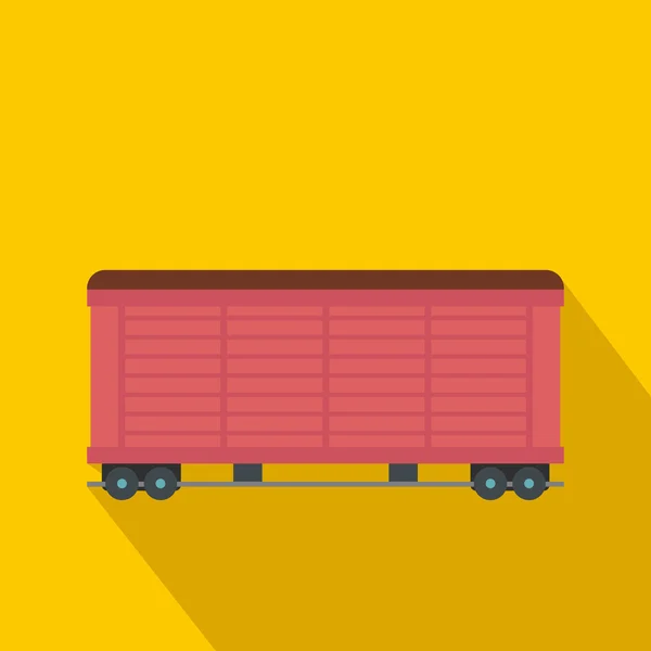 Train wagon de fret plat — Image vectorielle