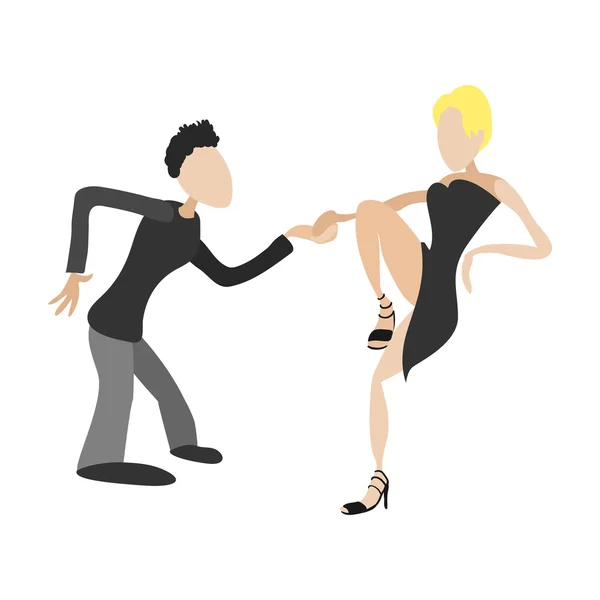 Танцевальная иллюстрация танго — стоковый вектор