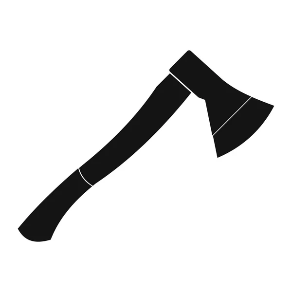Eixo de madeira preto ícone simples — Vetor de Stock