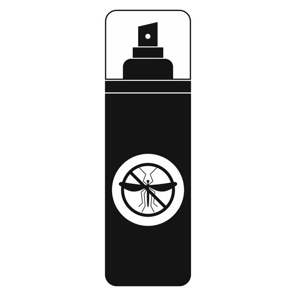 Mygga spray svart enkel ikon — Stock vektor