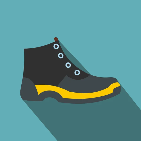 Touristen Schuhe flache Ikone — Stockvektor