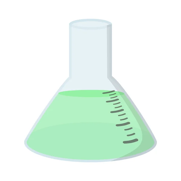 Flacone di vetro icona cartone animato — Vettoriale Stock