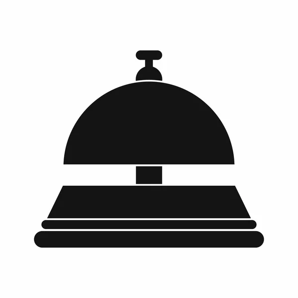 Odbiór dzwon czarny ikona proste — Wektor stockowy