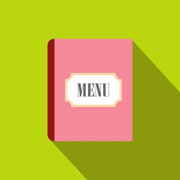 Restaurant menu flat icon — Stock Vector