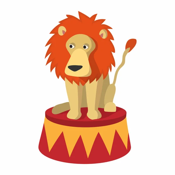 Lion circus cartoon — Stockvector
