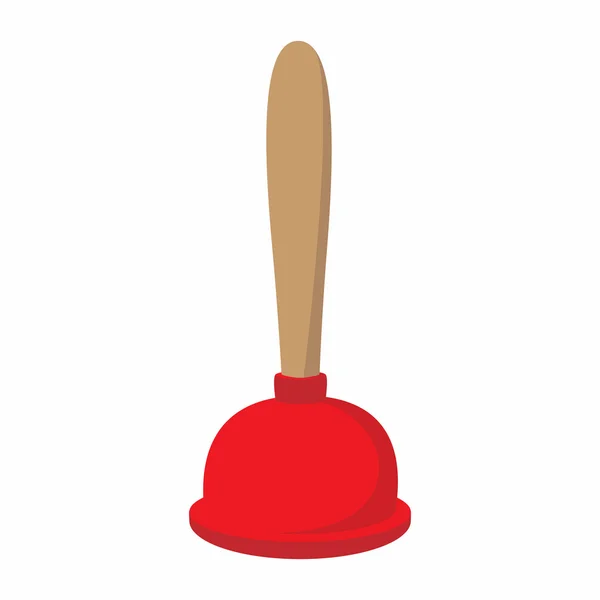 Plunger icono de dibujos animados — Vector de stock