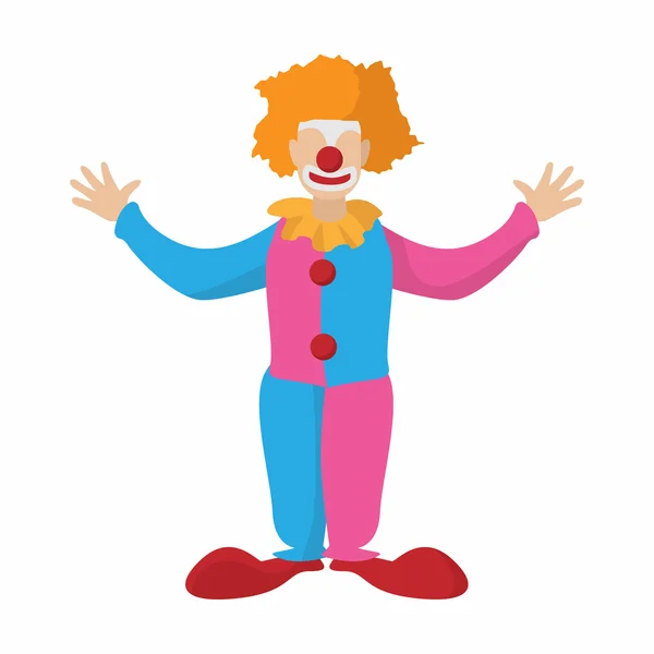 Divertente cartone animato clown — Vettoriale Stock
