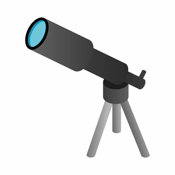 Telescoop 3d isometrische pictogram — Stockvector