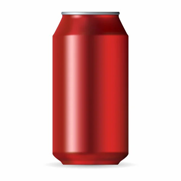 现实的红色铝罐 — 图库矢量图片