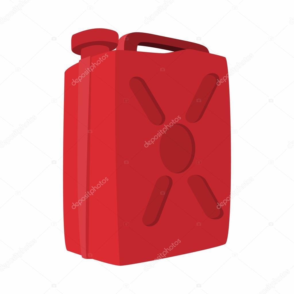 Fuel container jerrycan cartoon icon