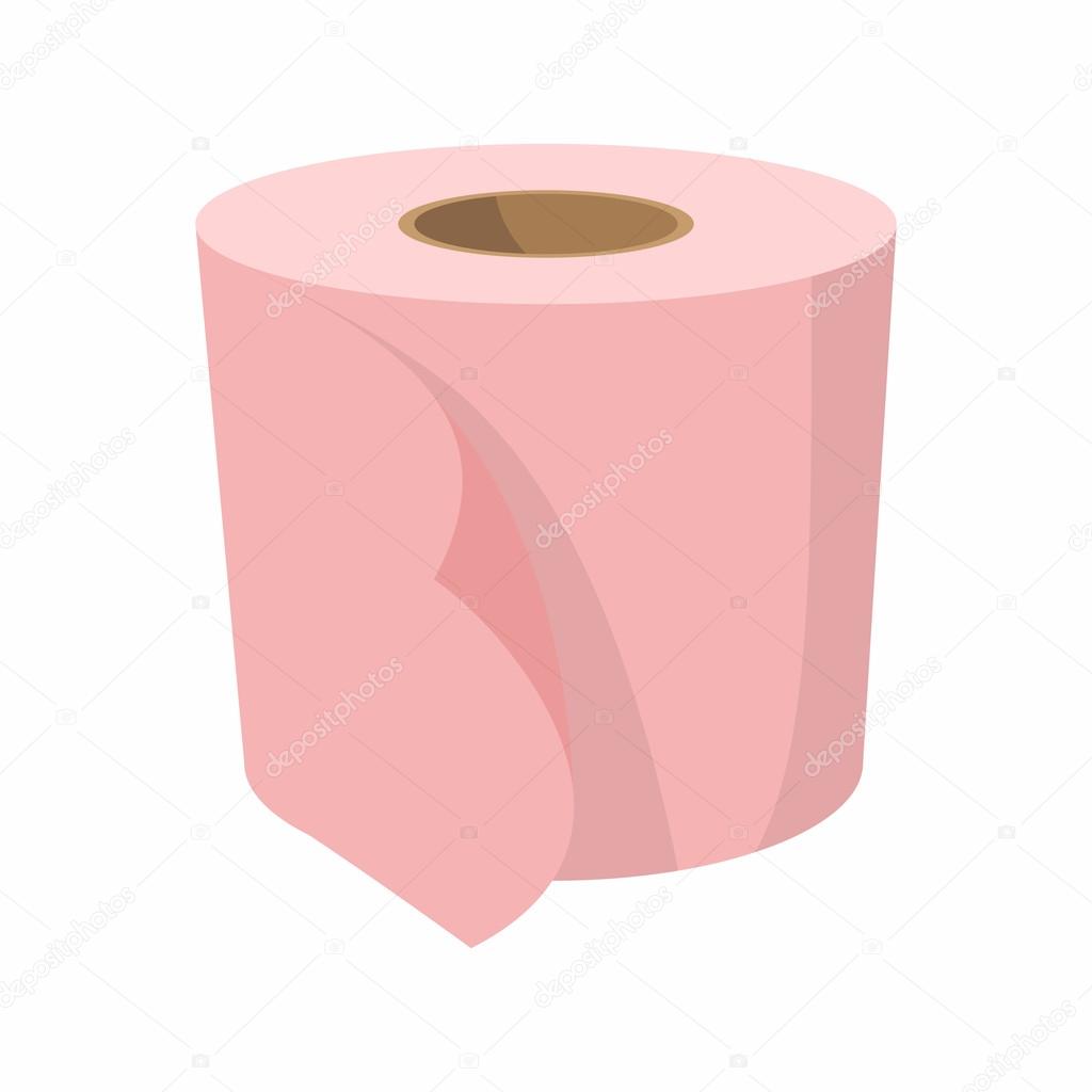 Toilet paper cartoon icon
