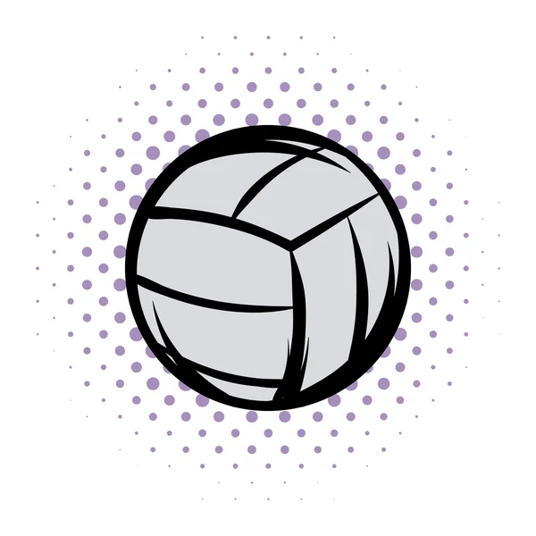 Voleyball Comics Illustration — Stockvektor