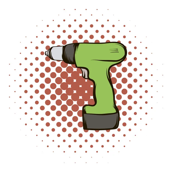 Drill comics icon — Stock Vector