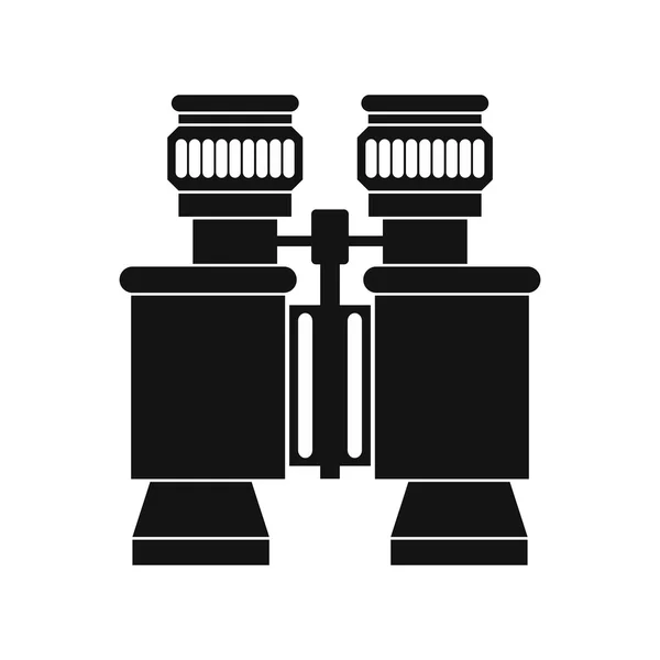 Black binoculars icon — Stock Vector