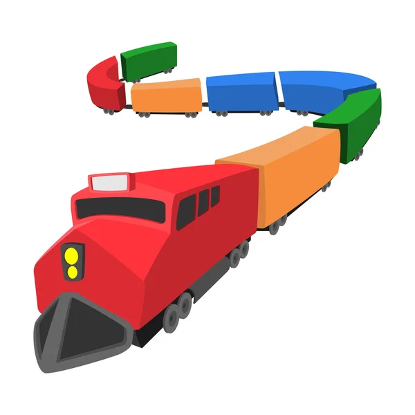 Ikona kreskówka lokomotywa — Wektor stockowy