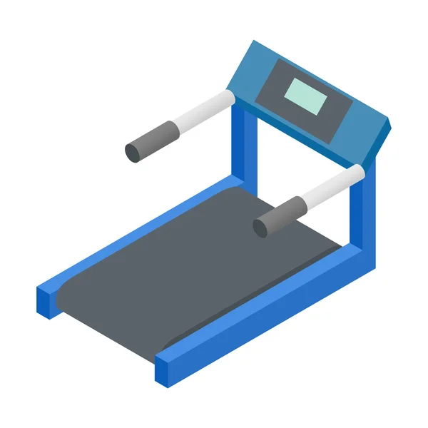 Treadmill 3d isometric icon — ストックベクタ