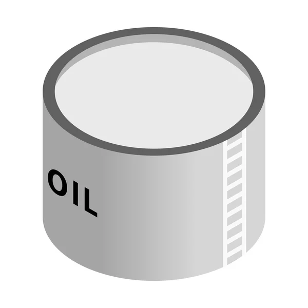 Opslag olie tank isometrische 3D-pictogram — Stockvector