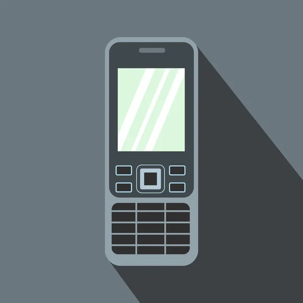 Mobiltelefon lapos ikon — Stock Vector
