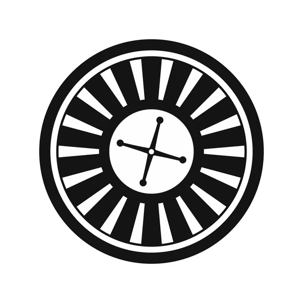 Symbole de casino, icône de roulette — Image vectorielle