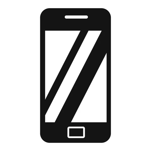 Smartphone ícone simples preto —  Vetores de Stock