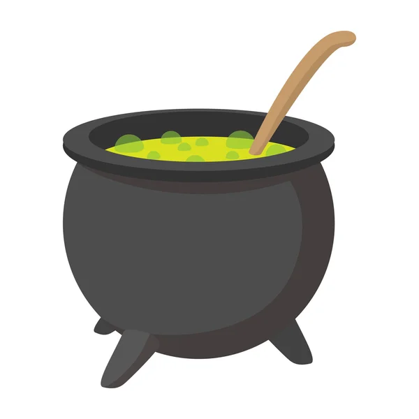 Witching vat cartoon icon — Stock Vector