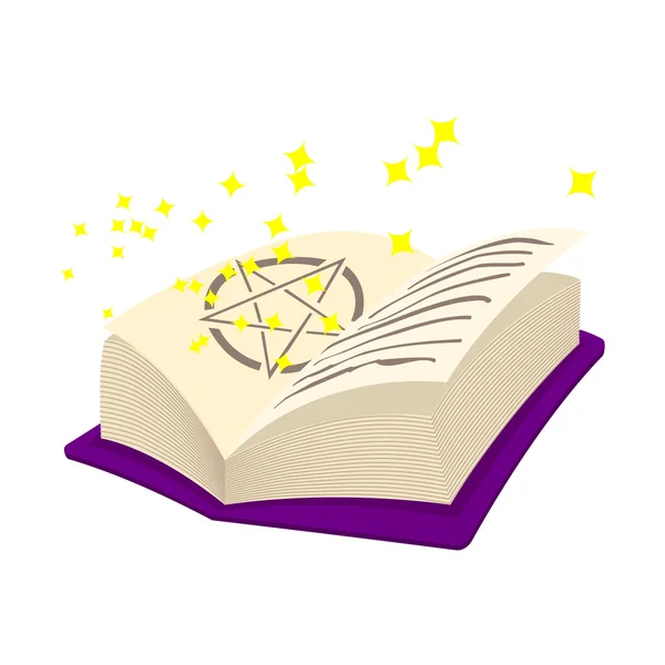 Волшебная книжная икона — стоковый вектор