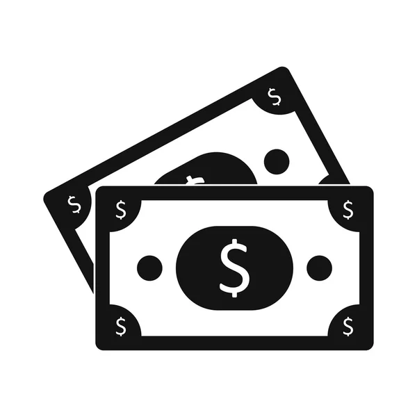 Dólar Icono de billetes — Vector de stock