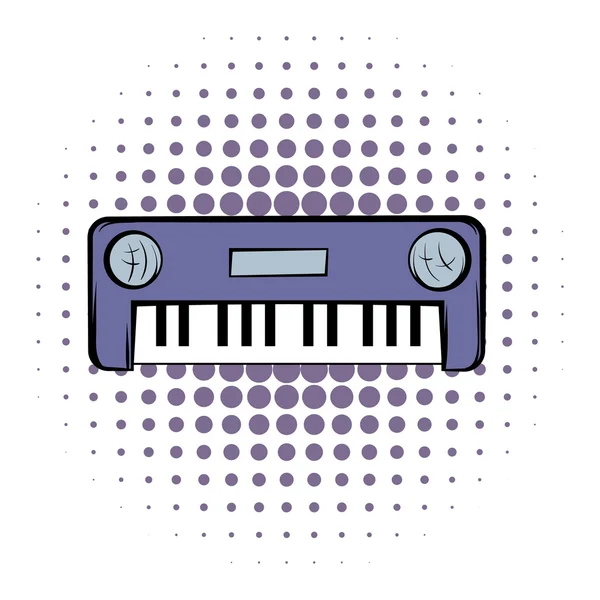 Synthesizer comics icon — Stock Vector