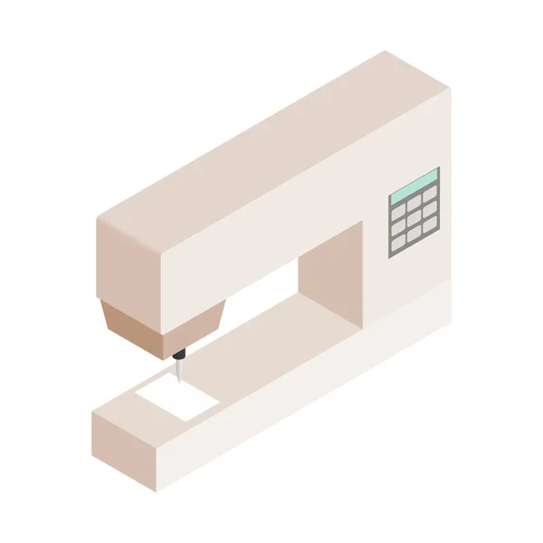 Naaimachine isometrische 3D-pictogram — Stockvector