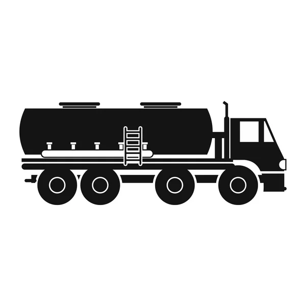 Lastbil med bränsletanken ikon — Stock vektor