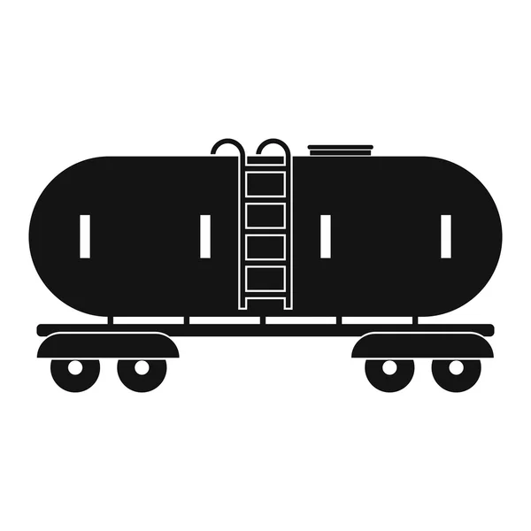 Železniční benzínu a oleje nádrže ikona — Stockový vektor