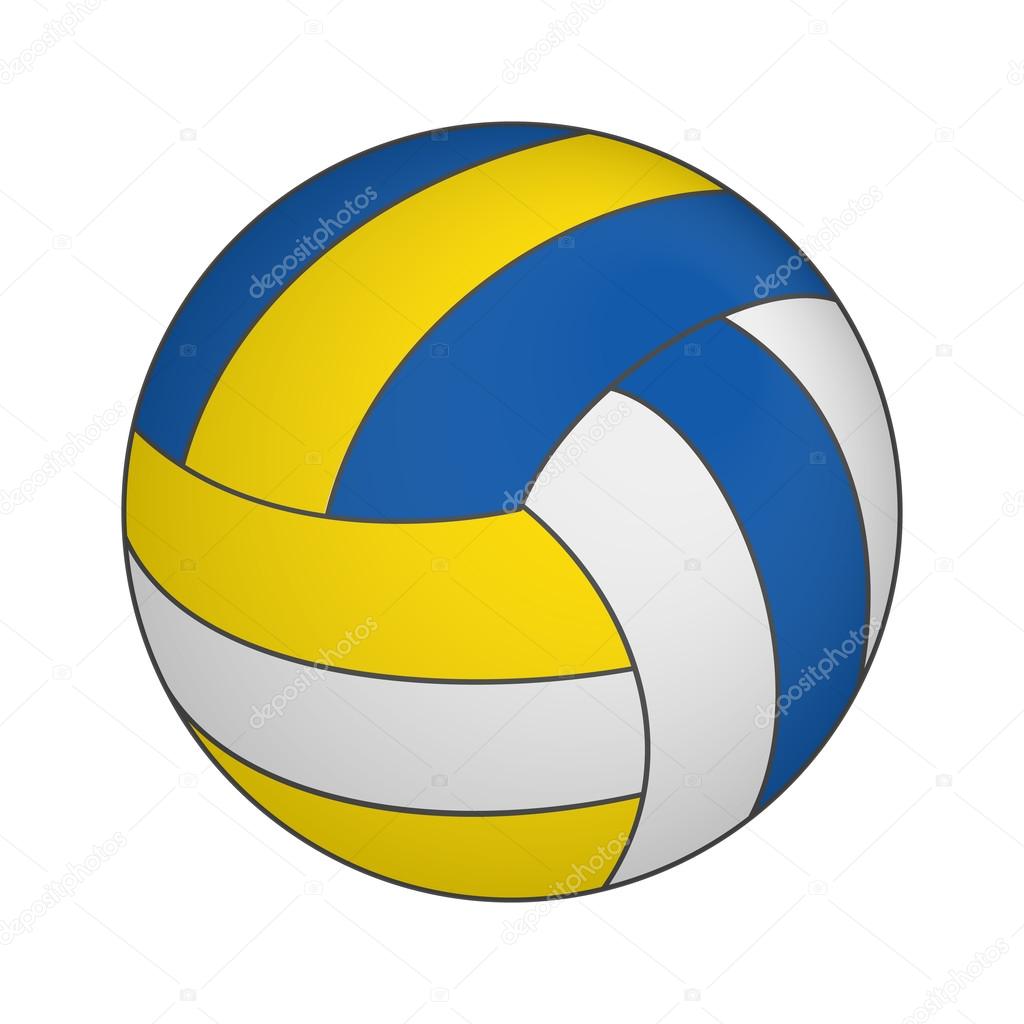 Volleyball 3d isometric icon